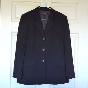 Kasper Black 3 Button Career Blazer Size 16